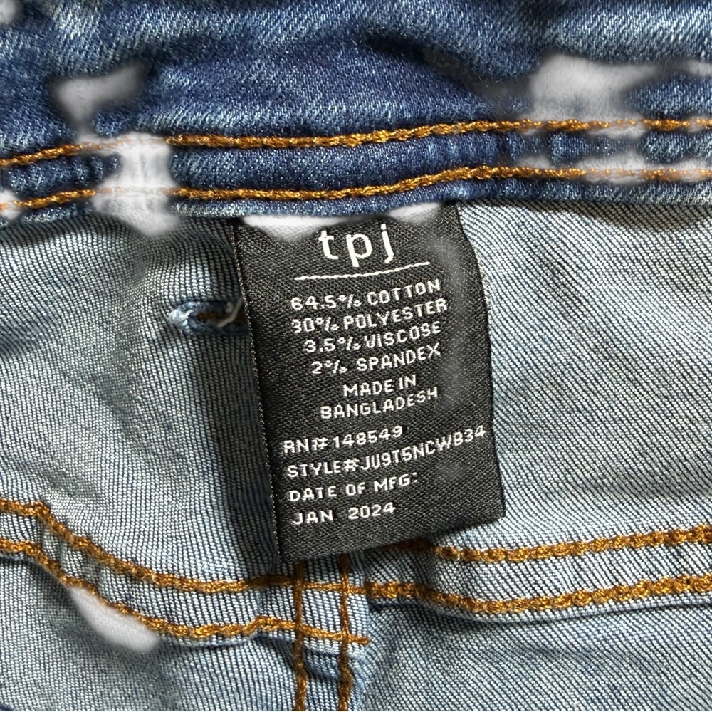 The Perfect Jean NYC Slim Thick Jeans Mens 34x34 Blue Skinny Stretch Denim TPJ - Picture 4 of 9